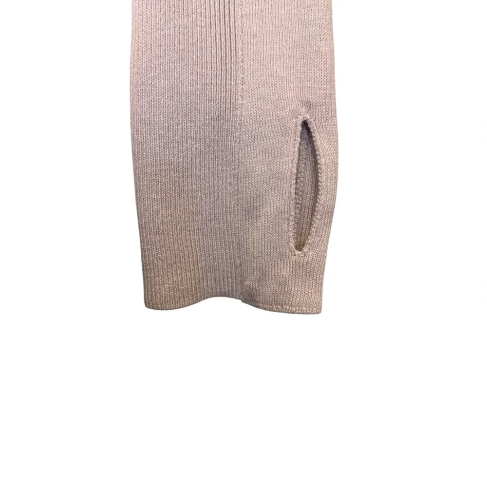 Lululemon Sunset Savasana Merino Wool Womens Blush Pink Open Back Sweater Sz 16